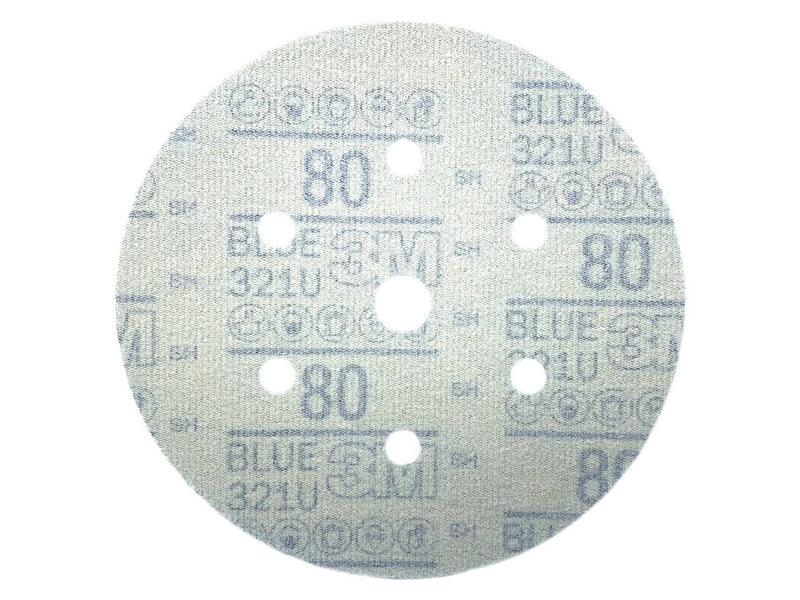 Imagem de Disco Hookit 3M Blue 321U 152mm 7 Furos 80 - 10 Unidades