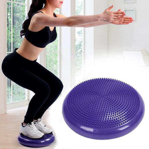 Imagem de Disco Inflável Para Exercícios Pilates Equilíbrio Com Bomba