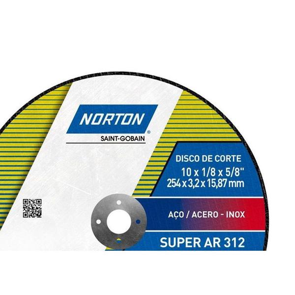 Imagem de Disco Inox Norton 312 10X1/8X5/8  66252842986