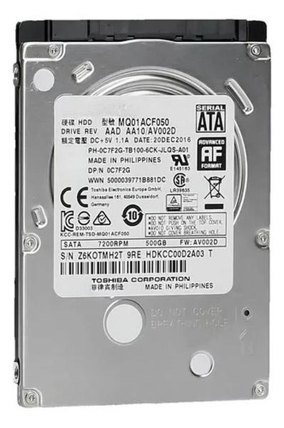 Imagem de Disco interno Seagate 500GB Prata SD01