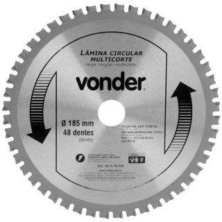 Imagem de Disco Lâmina Circular Multicorte 185mm X 1.1 X 1.6 48 Dentes Vonder