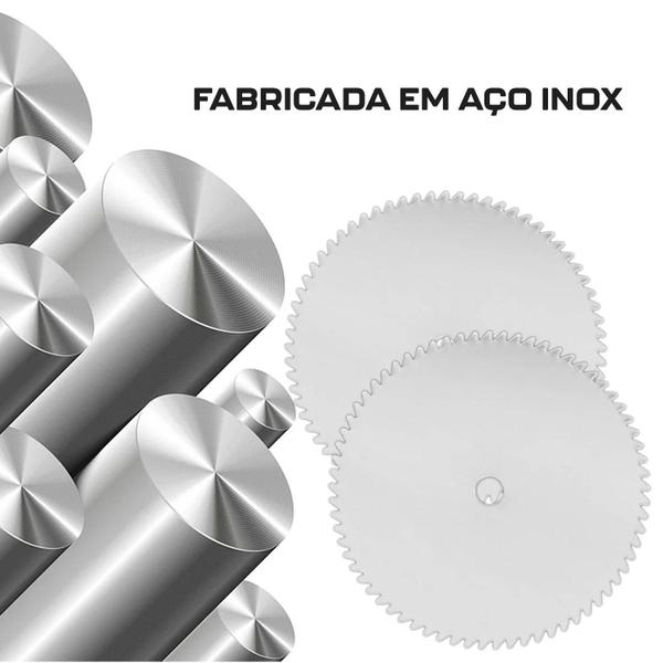 Imagem de Disco Lâmina De Serra 22Mm Aço Inox 80 Dentes Micro Retífica