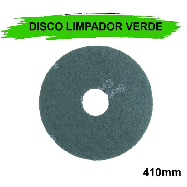 Imagem de Disco limpador verde plus 410 british limpa piso enceradeira