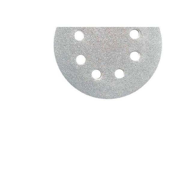 Disco Lixa Pluma Branco 6X120 6Furo ./ Kit Com 10 Unidades - Disflex Imagem de Disco Lixa Pluma Branco 6X120 6Furo ./ Kit Com 10 Unidades