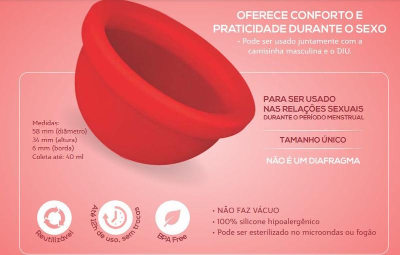 Imagem de Disco Menstrual Fleurity Secret Silicone Hipoalergênico