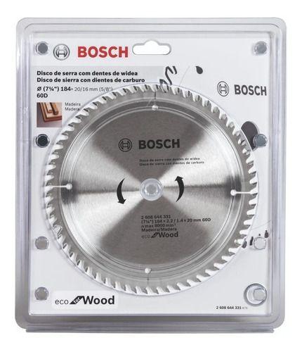 Imagem de Disco P/ Serra Circular Eco 184mm Original 60 Dentes  Bosch