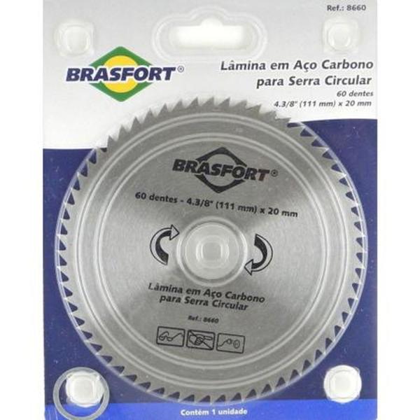 Imagem de Disco para serra circular 111mm 60 dentes brasfort