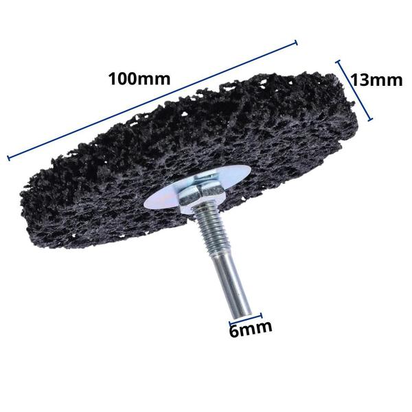 Imagem de Disco Removedor 100mm Tinta Ferrugem Haste Para Furadeira