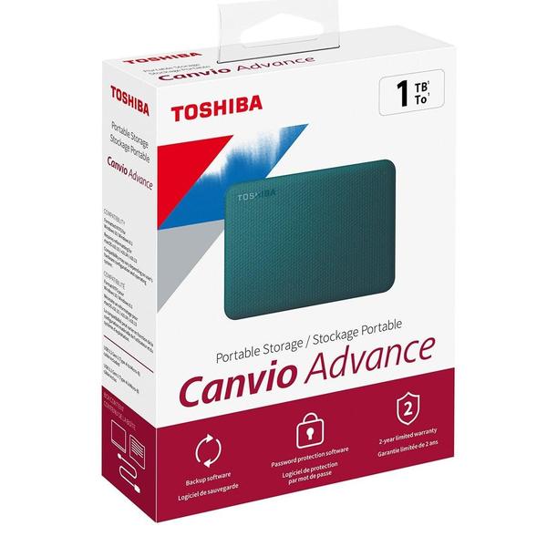 Imagem de Disco rígido externo portátil Toshiba Canvio Advance 1TB