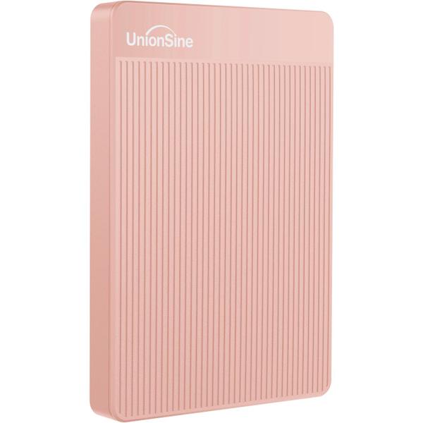 Imagem de Disco rígido externo portátil UnionSine 250GB USB 3.0 rosa