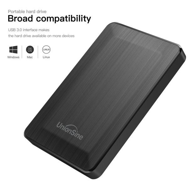 Imagem de Disco rígido externo portátil UnionSine HDD 1TB 2.5'