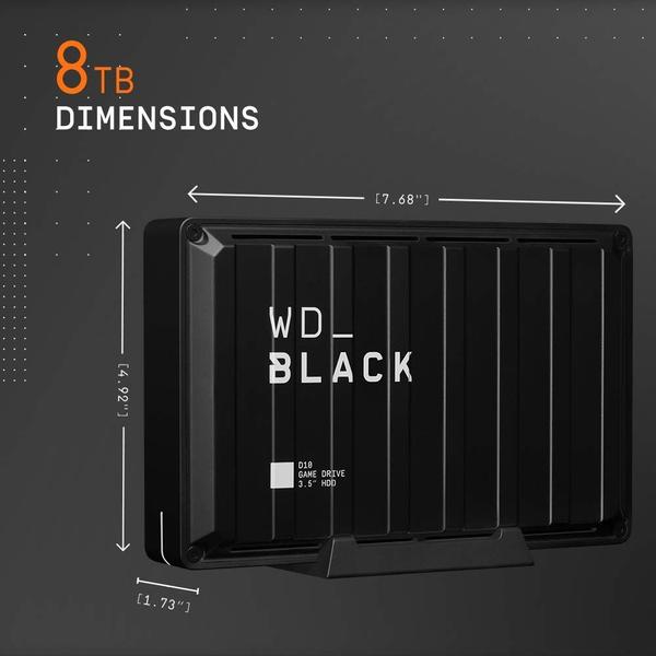 Imagem de Disco rígido externo portátil WD_BLACK D10 8TB Game Drive