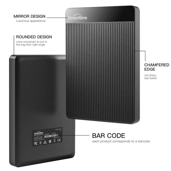 Imagem de Disco rígido externo UnionSine 320GB USB 3.0 2.5