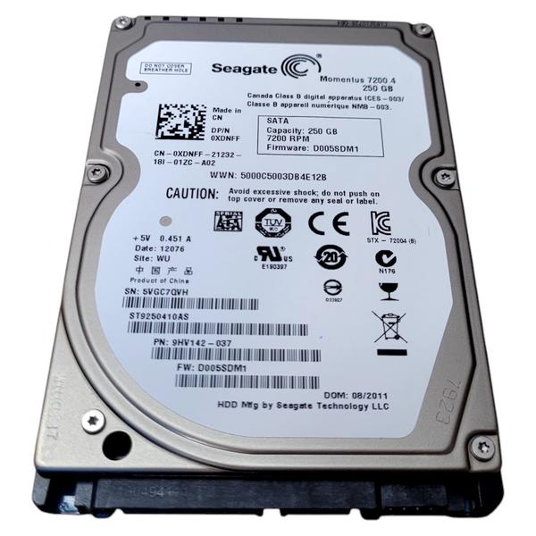 Imagem de Disco Rigido Hd Interno Seagate 250gb 2,5 Sata Diversos Modelos