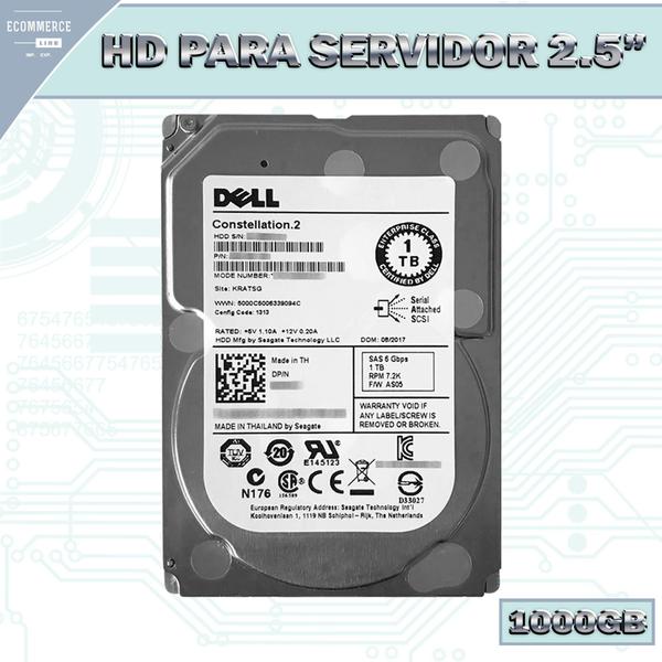 Imagem de Disco Rígido HD SAS 1TB 2.5 7.2K 6GB/s Dell