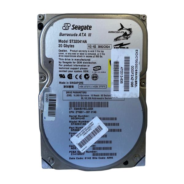 Imagem de Disco Rigido Interno Hd Ide Seagate 20gb 3.5 P/ Pc / Maquinas Industriais Diversos Modelos