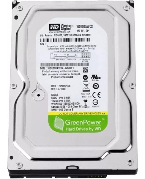 Imagem de Disco rígido interno Western Digital WD AV-GP WD5000AVCS 500GB verde