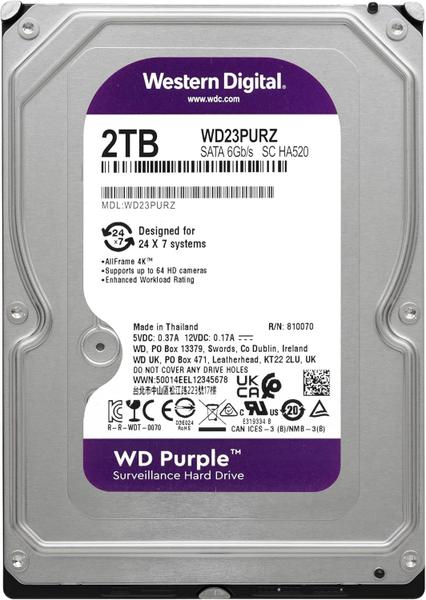 Imagem de Disco rígido interno Western Digital WD Purple 2TB