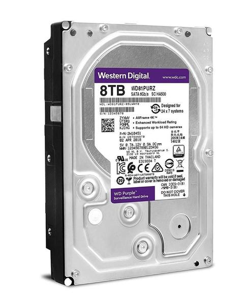 Imagem de Disco rígido interno Western Digital WD82PURZ WD Purple 8TBs