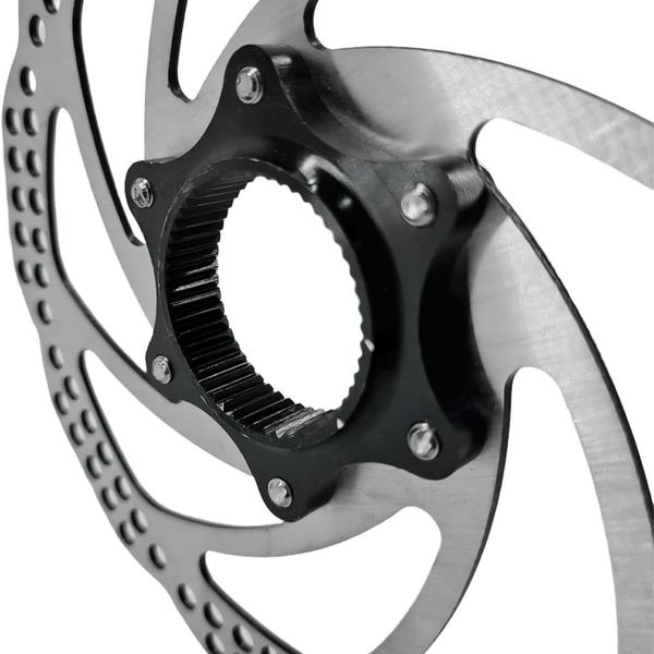 Imagem de Disco Rotor de freio 160mm com adaptador Center lock para cubo shimano