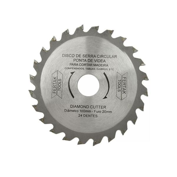 Disco Serra Circular 7.1/4 24 Dentes Videa 180x20mm Fertak Imagem de Disco Serra Circular 7.1/4 24 Dentes Videa 180x20mm Fertak