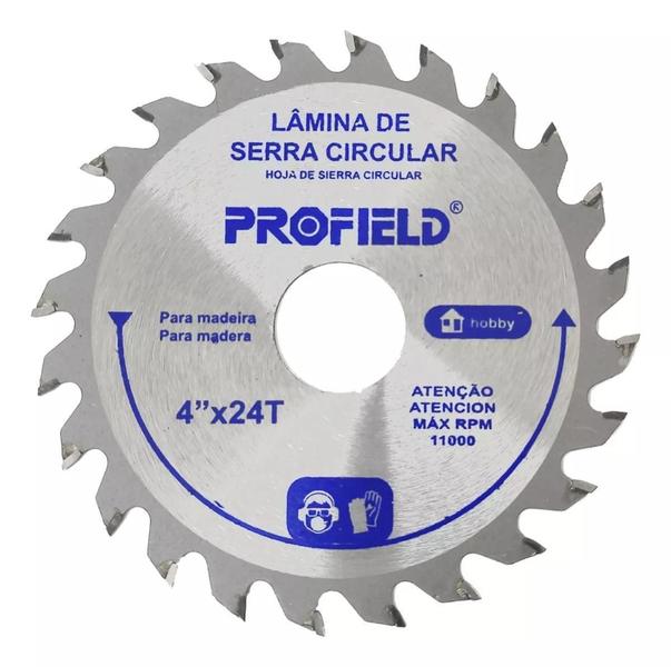 Imagem de Disco Serra Circular Madeira 24 Dentes 110mm Profield