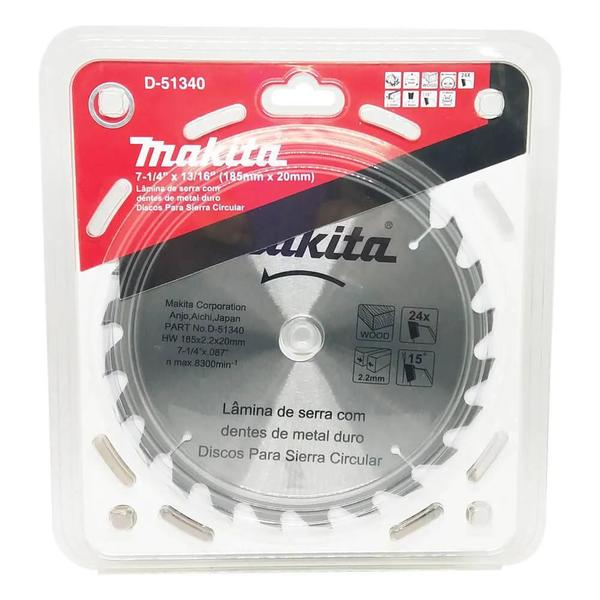 Imagem de Disco Serra Madeira 24 dentes 7" Makita