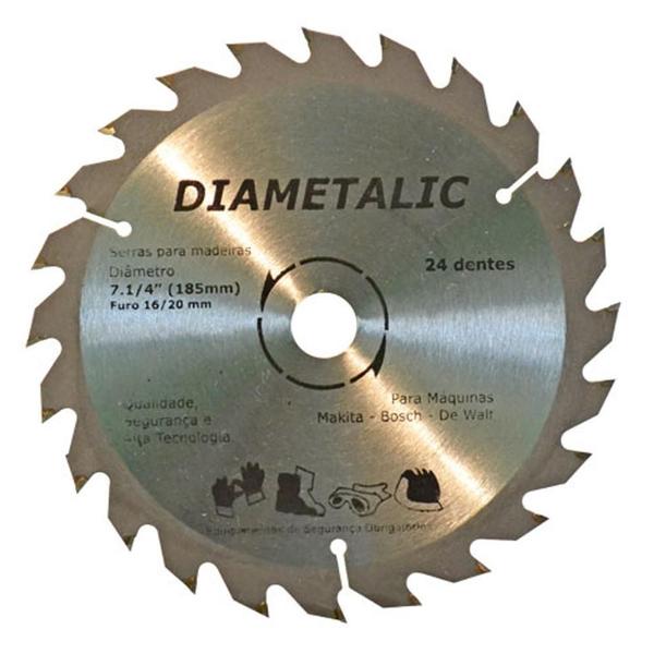 Imagem de Disco Serra Para Madeira 180Mm 7.1/4'' 24 Dentes Diametalic