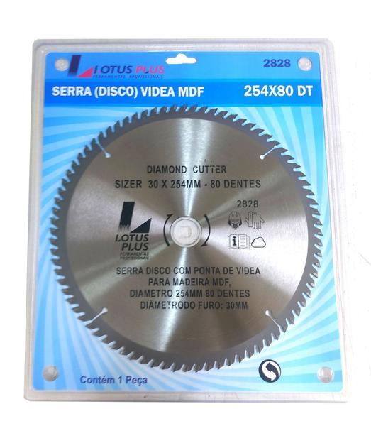 Imagem de Disco Serra Videa Para Madeira Mdf E Alumínio 80 Dentes 10p