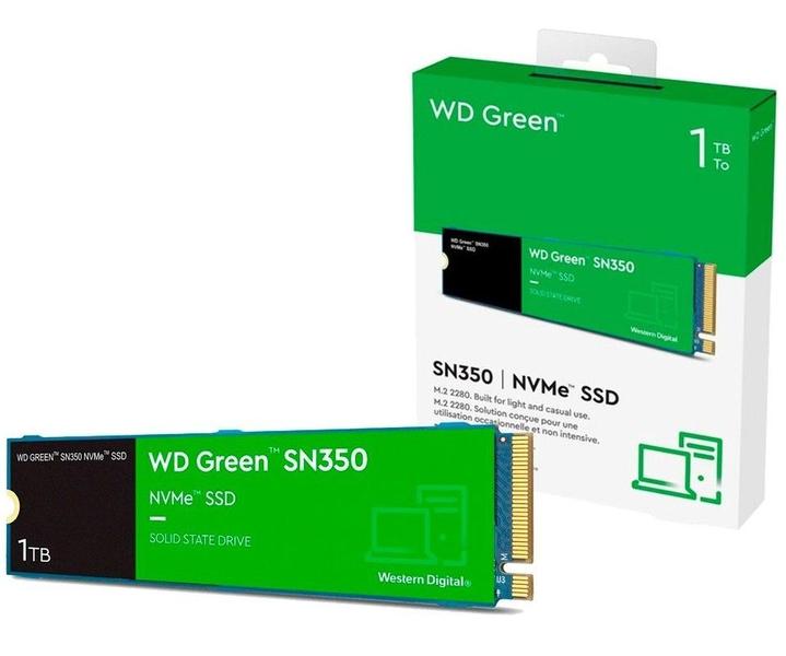 Imagem de Disco Sólido Interno Western Digital Wd Green Sn350 Wds100t3g0c SSD 1tb Verde