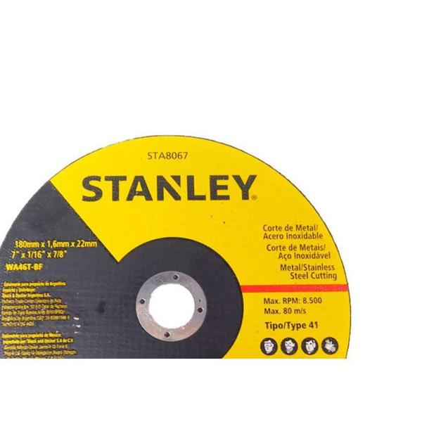 Imagem de Disco Stanley Ct/Inox 7" X 1,6 X7/8 - Kit C/25 Unidades