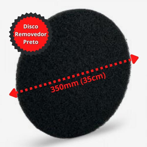 Imagem de Disco Superpro 350Mm Removedor Preto Para Maquina De Limpeza