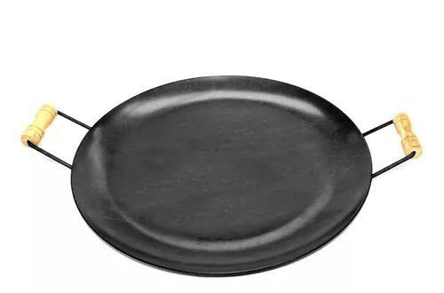 Disco Tacho Chapa de Arado Bifeira Grande 50cm Aço Rústico Reforçado com Alças - SHOPELETROLU Imagem de Disco Tacho Chapa de Arado Bifeira Grande 50cm Aço Rústico Reforçado com Alças