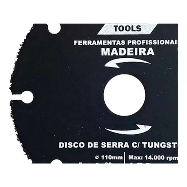 Imagem de Disco Tungstênio Corte Madeira Esmerilhadeira Alta Qualidade - Fertak