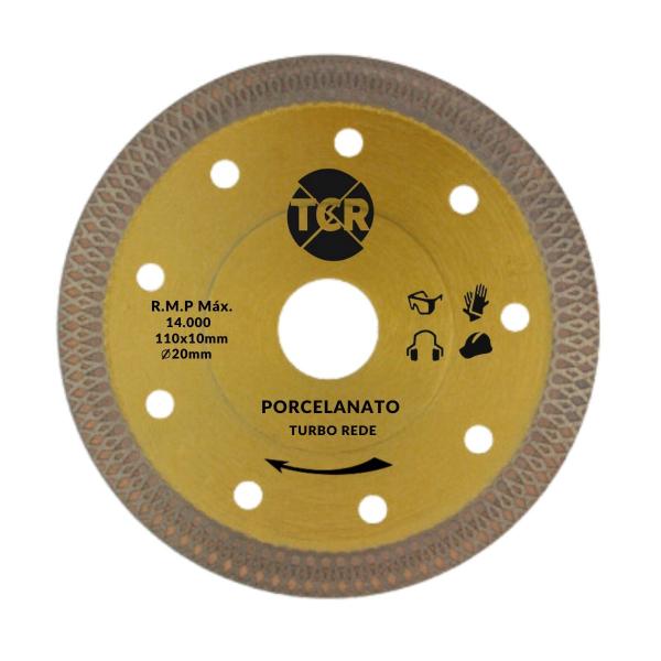 Imagem de Disco Turbo Rede Extra Fino 110x10x1.2MM Ecco Dourado Para Esmerilhadeira