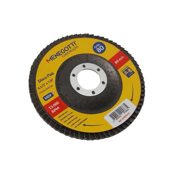 Imagem de Discos de Desbaste Gramatura 80 115x22,23mm - Menegotti 3x