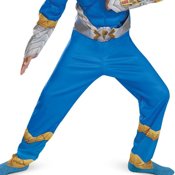 Imagem de Disfarce Blue Ranger Cosmic Fury Kids 3T-4T com almofada muscular