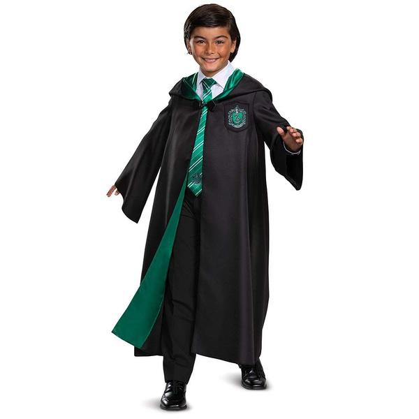 Imagem de Disfarce de acessório de fantasia Harry Potter Slytherin Robe Kids