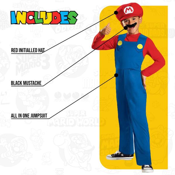 Imagem de Disfarce de disfarce Nintendo Super Mario Brothers Mario Boys