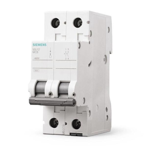 Disjuntor Bipolar Curva C DIN 10A, 16A, 20A, 25A e 32A Siemens Imagem de Disjuntor Bipolar Curva C DIN 10A, 16A, 20A, 25A e 32A Siemens