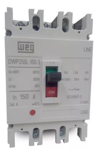 Imagem de Disjuntor caixa moldada dwp250l-150-3 150a 3p weg