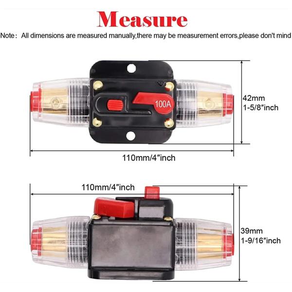 Imagem de Disjuntor De Alimentação De Alta Corrente 30a-150a 12v-24v Dc Suporte Para Fusível De Proteção De