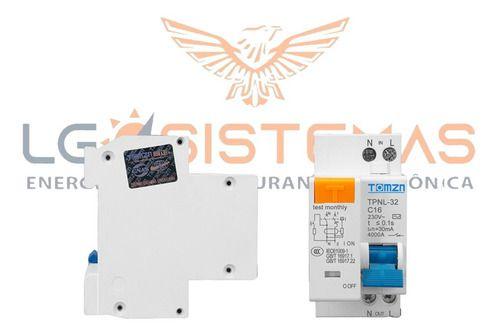 Imagem de Disjuntor Diferencial Residual Ddr Dr  Bipolar 25a 1p+1n