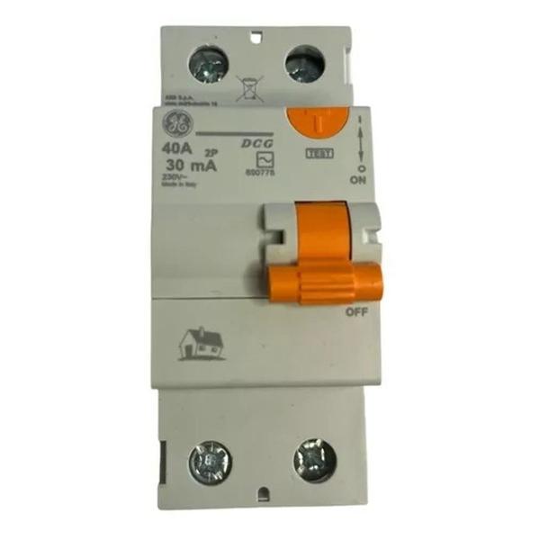 Imagem de Disjuntor Diferencial Residual Fuga DR 2p 40A 240V 30 MA Ge