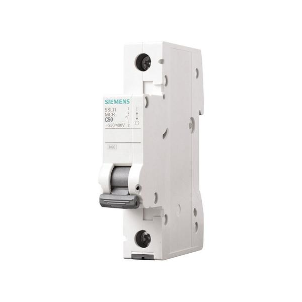 Imagem de Disjuntor din  monof curva-c  50a 5sl1150-7mb Siemens