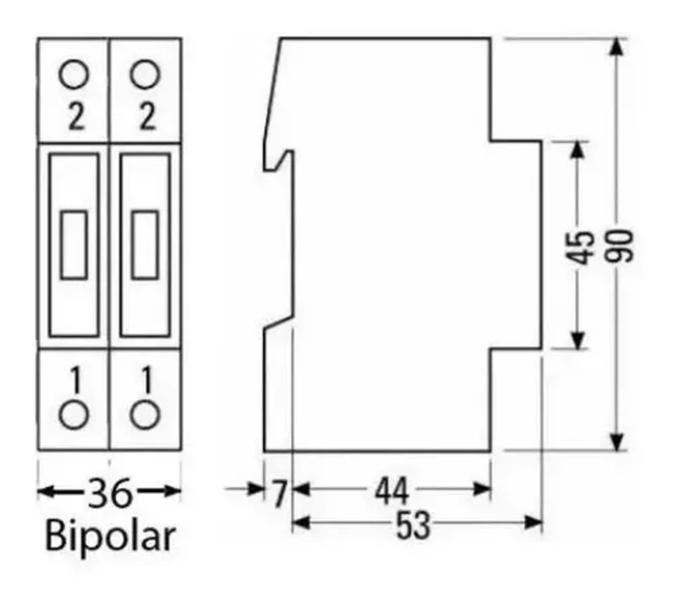 Imagem de Disjuntor Din Steck Bipolar 32A Amperes Curva C