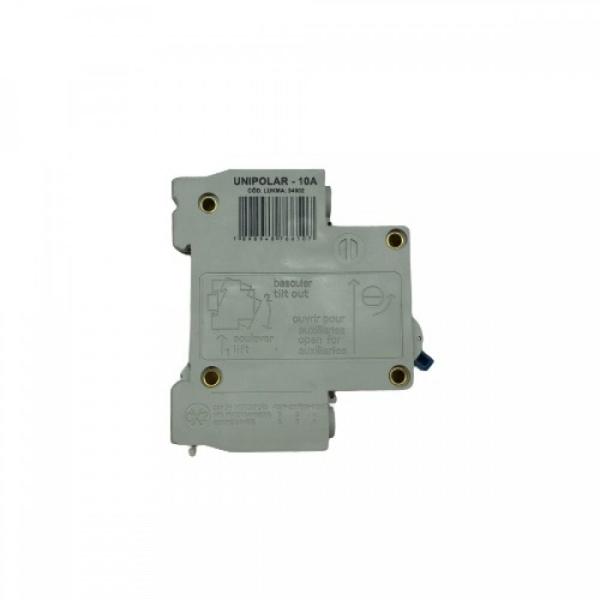 Imagem de Disjuntor din unipolar 10amp lukma 34002