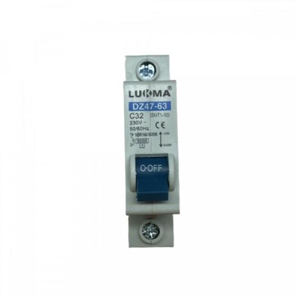 Imagem de Disjuntor din unipolar 32amp lukma34006