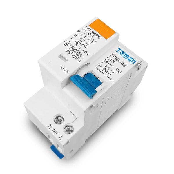 Imagem de Disjuntor DR 230V 1P+N - Proteção Contra Curto-Circuito e Vazamento