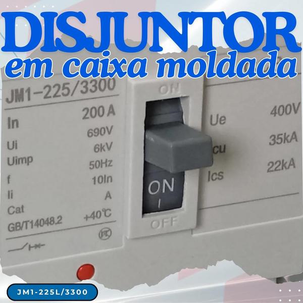 Imagem de Disjuntor em caixa moldada 200a trifásico jm1-225l/3300